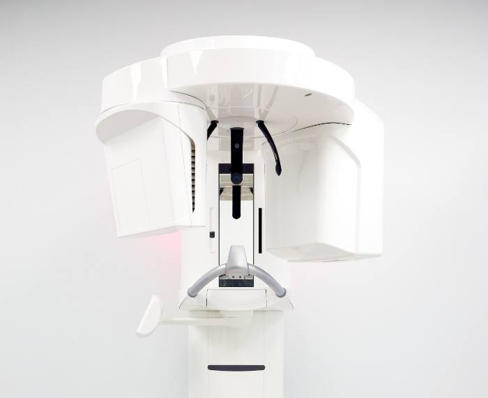 Large white dental cone beam scanner