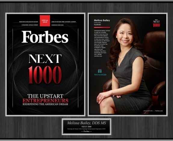 Doctor Bailey featured in Forbes Magazine Next 1000 Entrepreneurs