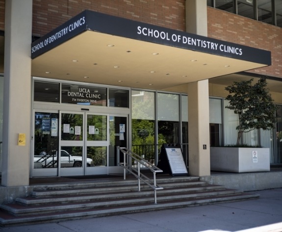 Exterior of U C L A dental clinic building