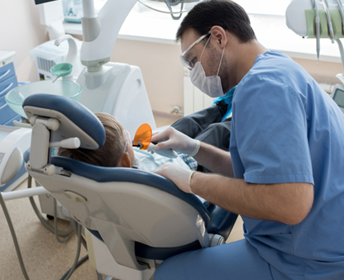 Patient in Pleasanton getting a frenectomy